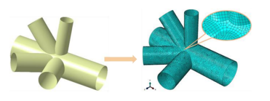 基于catia和abaqus的钢结构节点设计与分析