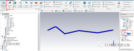 cst仿真案例：电动汽车cable 3d建模应用案例