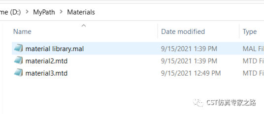 cst软件如何添加和管理自定义的材料