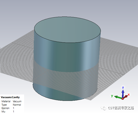 圆柱形谐振腔的模式分析【cst仿真分析】