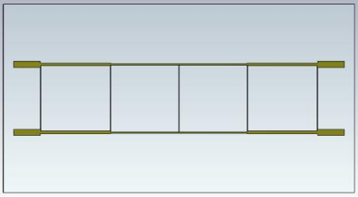 cst软件加载 pin 二极管的可重构电桥仿真研究