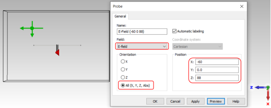 cst如何设置场探针？
