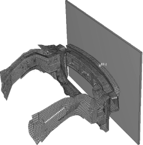 abaqus对汽车低速碰撞下保险杠缓冲泡沫塑料件的损伤软化