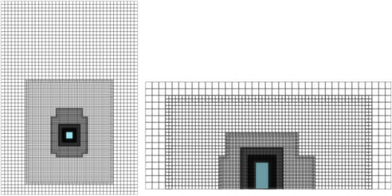 建筑表面网格划分示意图