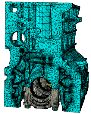 abaqus 在某发动机主轴承螺纹孔强度分析的应用