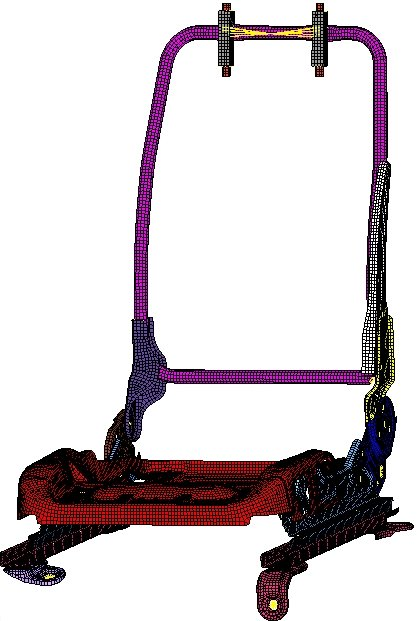 abaqus在汽车座椅骨架强度分析中的应用