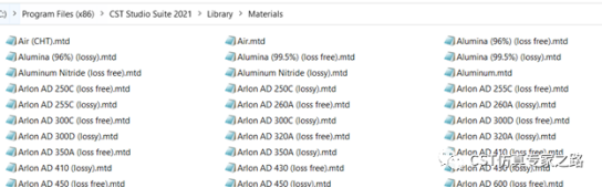 cst软件如何添加和管理自定义的材料