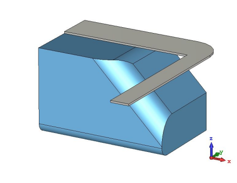 cst软件如何将平面结构弯曲贴到另一个结构上