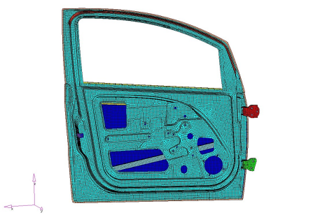 abaqus车门冲击瞬态分析