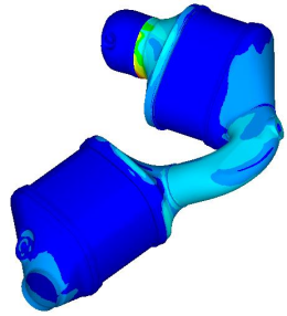 abaqus对某排气系统热端的热模态分析及结构优化