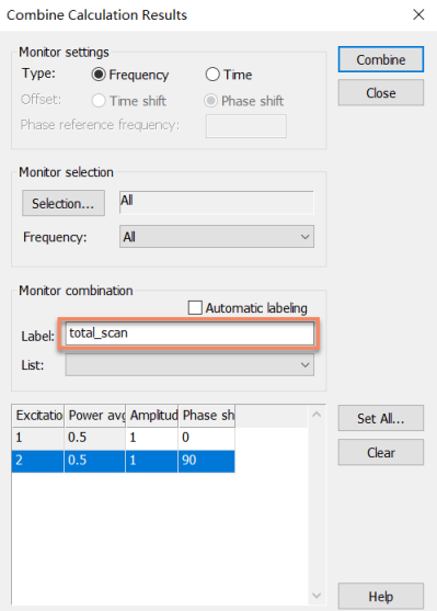 cst软件如何仿真total scan方向图的