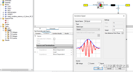 cst 2022 混合求解任务的场路联合仿真(下)