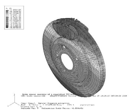 利用abaqus对盘式制动器刹车噪音模拟分析