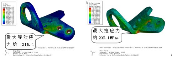 abaqus对某柴油机后吊耳强度分析