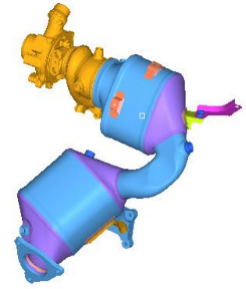 abaqus对某排气系统热端的热模态分析及结构优化