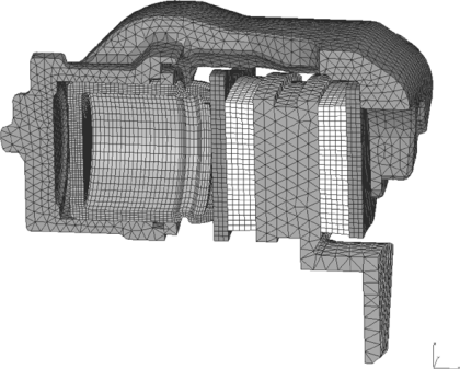 abaqus对汽车制动器系统压力容积模拟计算