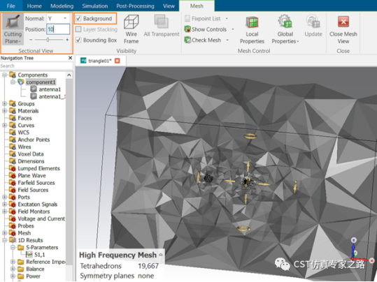cst软件三角偶极子天线（上）mimo、ecc和dg