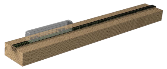 基于abaqus的多种轨枕弹性支撑下的轨道基础动力响应分析