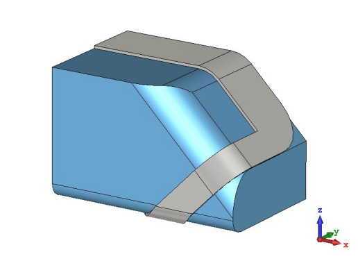 cst软件如何将平面结构弯曲贴到另一个结构上