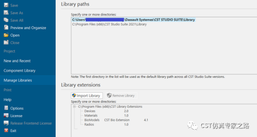 cst软件如何添加和管理自定义的材料