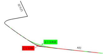 a柱断面过渡倒角示意图