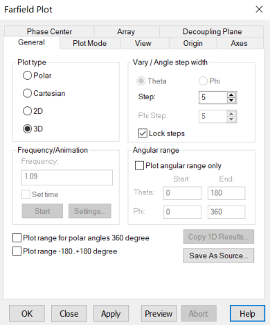 cst软件如何分析天线的远场极化方向图