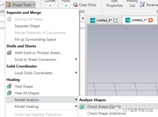 cst软件如何将均匀人体空心2d模型填充3d